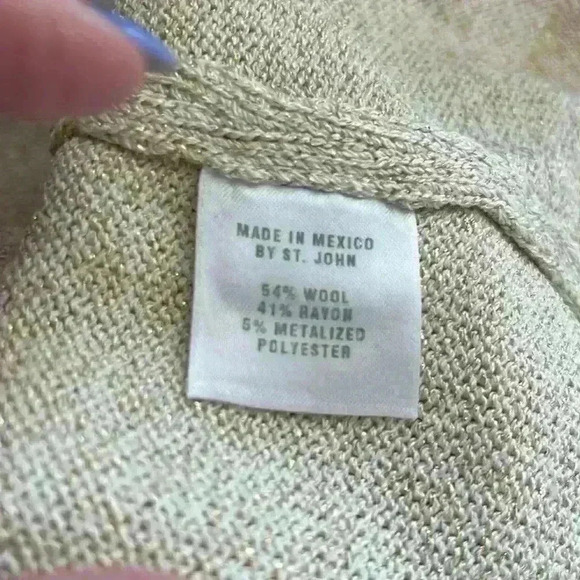 St.John Sport cruise wear cardigan size M - Picture 6 of 10